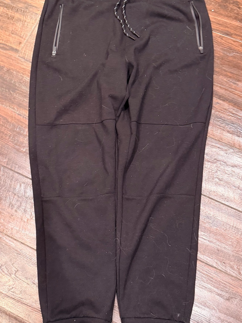 Aeropostale Black Tech Fleece Jogger Sweatpants Large